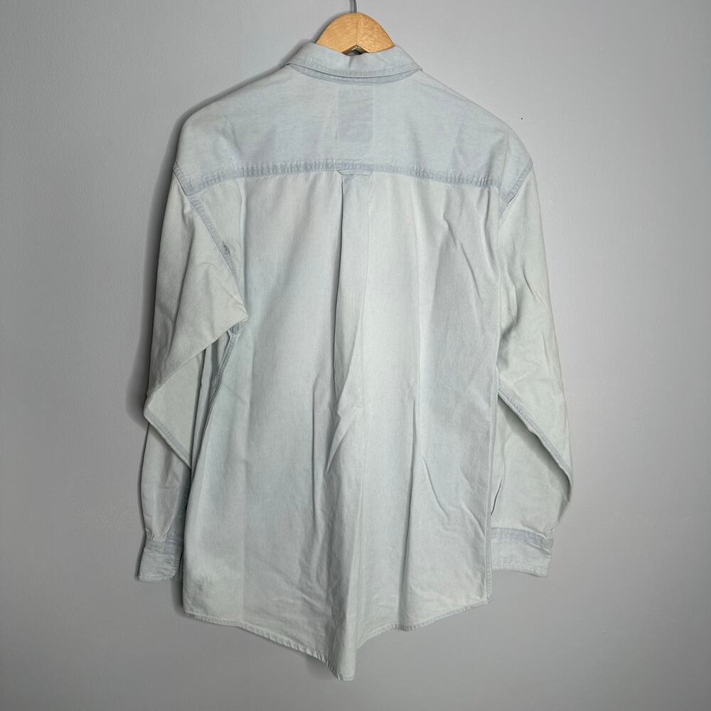 Looney Tunes‎ Unisex Vintage Denim Marvin and Daffy Duck Embroidered Shirt M - Picture 7 of 9